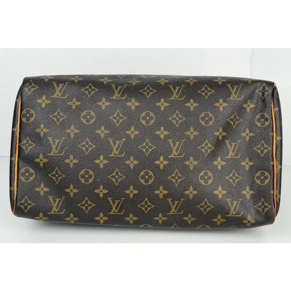 Louis Vuitton Monogram Speedy 35 Bag in Brown Coated Canvas 2006 S - Picture 3 of 16